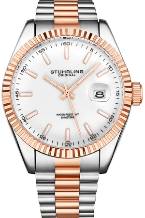 Stuhrling Mens Lineage 3935 Quartz 42mm Classic - - One Size