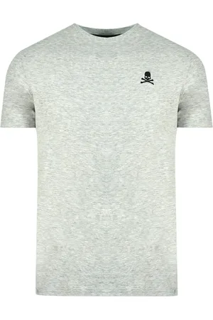 Philipp Plein Mens Skull And Crossbones Logo T-Shirt Cotton - Size 2XL