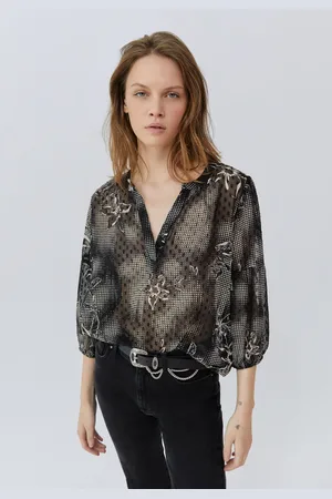 IKKS Womens Dandy Flower Print Blouse - - Size 14 UK