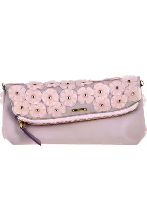Burberry Pre-owned Womens The Petal in Flowers Pouch in Rubber - One Size