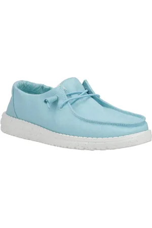Hey dude Wendy Canvas 100% Cotton WoMens Loafers - Size UK 4