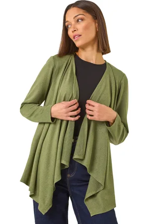 Roman Womens Waterfall Stretch Cardigan - - Size 20 UK