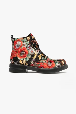 Rieker 72010-90 Womens Ankle Boots Black/Multi - - Size UK 3.5