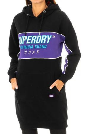 Superdry Womens Long Sleeve Hoodie W8000011A - Cotton - Size 2XS
