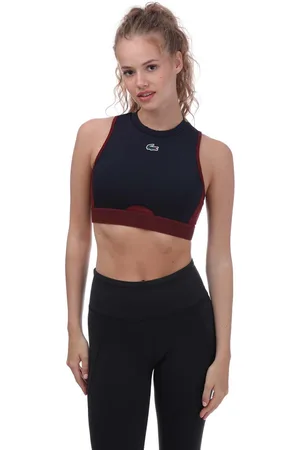 Lacoste Womens Sport Stretch Sports Bra in Cotton - Size Small
