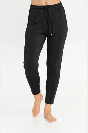 Sosandar Womens Jasmine Seam Detail Slim Fit Joggers - Size 18 UK