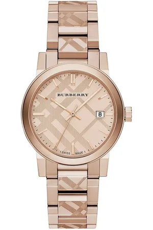 Burberry BU9039 Rose GoldTone Dial Stainless Steel Unisex Watch - - One Size