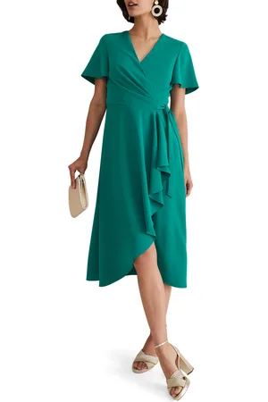 Phase Eight Womens Julissa Bright Wrap Dress - Size 10 UK