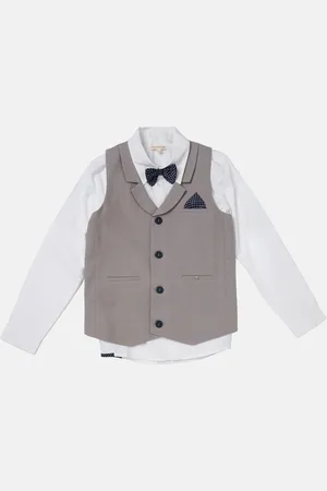 Angel & Rocket Boys Clarence Smart Textured Waistcoat Set - - Size 13Y