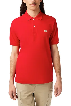 Lacoste L1212 Mens Polo T Shirts Classic Golf Tee - Cotton - Size Large