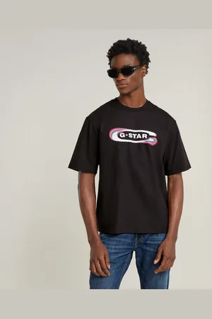 G-Star Mens G-Star RAW Gradient Old Skool Logo Boxy T-Shirt - Cotton - Size Medium