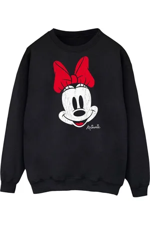 Disney Womens/Ladies Minnie Mouse Face Sweatshirt - Size Large