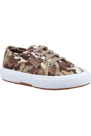 Superga 2750 Kids Camo Ripstop Childrens Unisex Summer - - Size UK 12.5 Kids