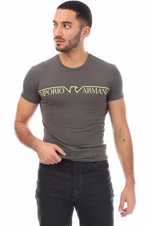 Emporio Armani Mens Crewneck T-Shirt in Cotton - Size X-Large