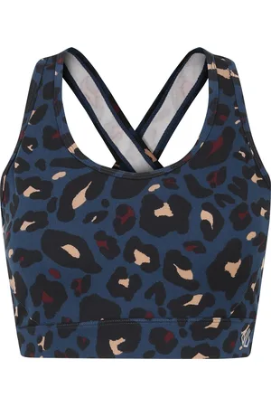 Dare 2B Womens/Ladies Swift II Animal Print Sports Bra (Moonlight Denim) - - Size X-Small