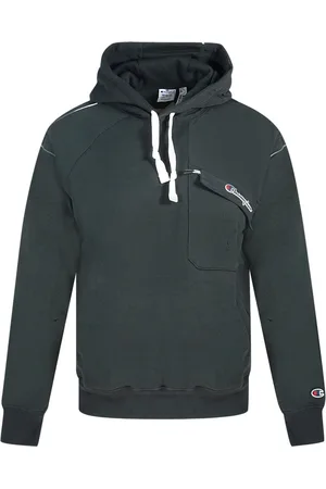 Champion Mens Asymmetric Chest Pocket Logo Hoodie Cotton - Size X-Small