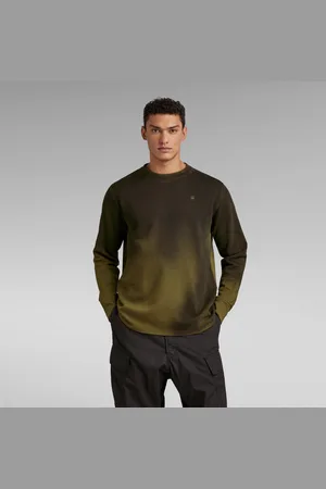 G-Star Mens G-Star RAW Hand Sprayed Lash Sweater - Cotton - Size X-Small