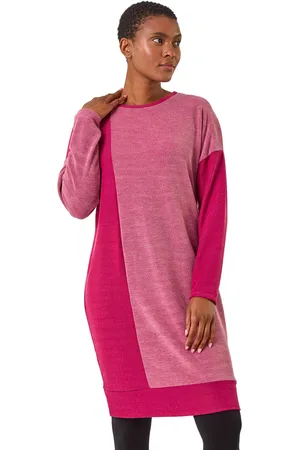 Roman Womens Colour Block Stretch Jumper Dress - - Size 10 UK