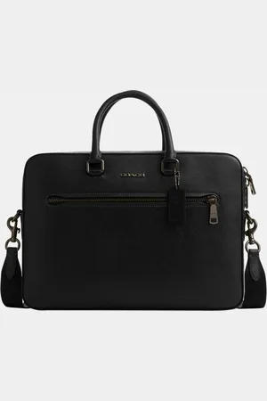 Coach Mens Ethan Slim Brief in Crossgrain - Leather - One Size