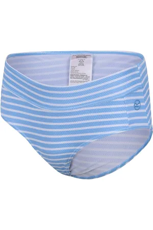 Regatta Womens Paloma Swim Briefs Bottoms in Blue-White - - Size 8 UK