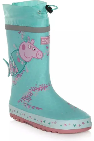 Regatta Childrens Unisex Childrens/Kids Puddle Peppa Pig Wellington Boots (Aruba ) - Size UK 9 Kids