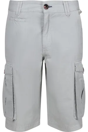 Regatta Mens Shorebay Vintage Cargo Shorts (Silver ) Cotton - Size 34 (Waist)