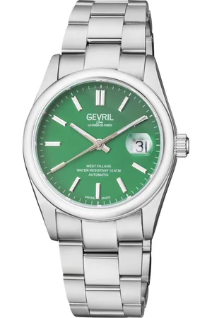 Gevril Mens West Village 48914 Sellita SW200, Swiss Automatic Stainless Steel Luminous Date Watch - - One Size