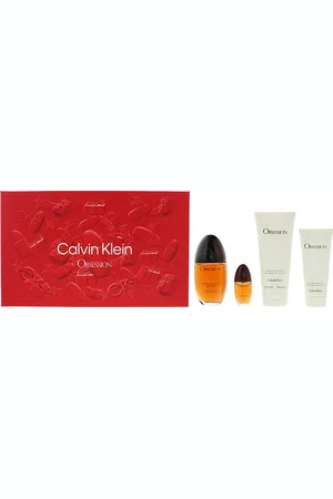 Calvin Klein Womens Obsession Eau De Parfum 100ml, Body Lotion 200ml, Eau De Toilette 15ml + Shower Gel Gift Set - One Size