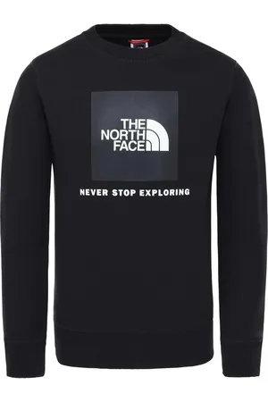 The North Face Childrens Unisex Youth Box Crew Sweatshirt in Fleece - Size X-Small