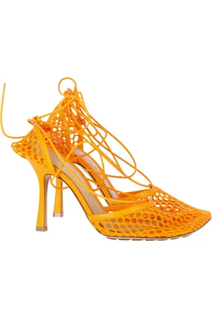 Bottega Veneta Pre-owned Womens Stretch Lace Up Sandals in Leather - Size EU 40