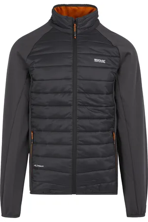 Regatta Mens Clumber IV Full Zip Hybrid Jacket (Ash/Fox) - - Size 3XL