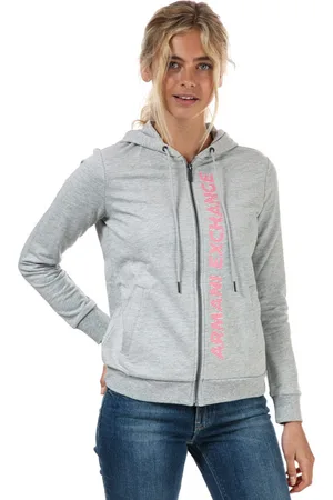 Armani Exchange Womens Zip Hoody in Cotton - Size 6 UK