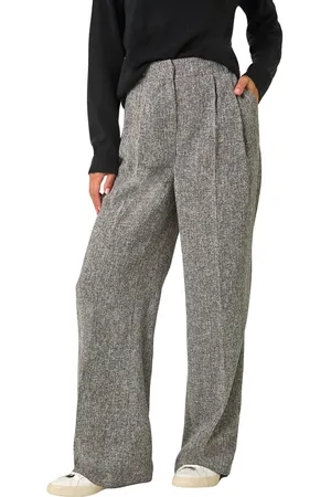 Roman Womens Tailored Texture Wide Leg Stretch Trouser - - Size 18 UK