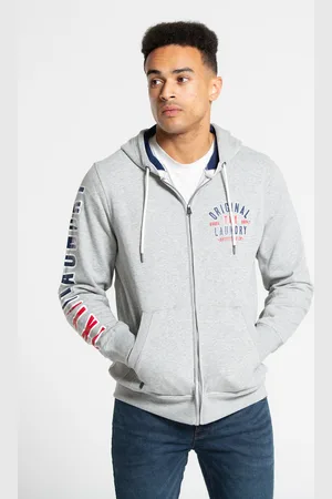 Tokyo Laundry Mens Cotton Blend Zip-Through Hoody - - Size Large