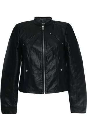 VERO MODA Womens Favodona Faux Leather Jacket in - Size 10 UK