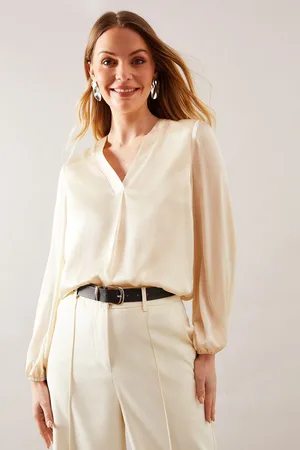 wallis Womens Crinkle Satin Overhead Shirt - - Size 8 UK