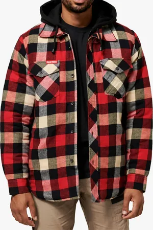 Hard Yakka QUILTED FLANNEL Mens Shirt Jacket Cotton - Size 5XL