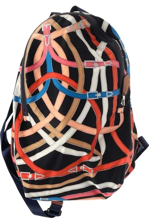 Hermès Pre-owned Womens Hermès Barenia Cavalcadour Airsilk Backpack in Multicolor Silk - - One Size