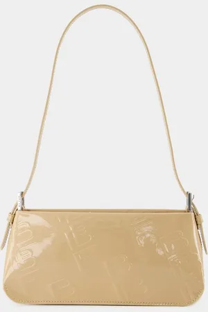 By Far Womens Dulce Hobo Bag - - Kraft - Patent Leather - - One Size
