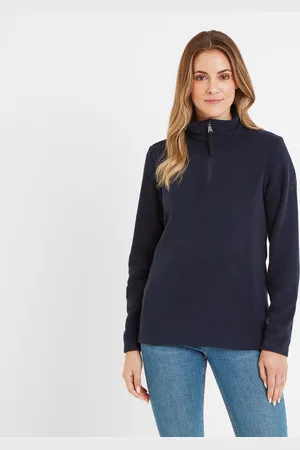 Tog 24 Revive Womens Quarter Zip Fleece Dark Indigo - - Size 14 UK