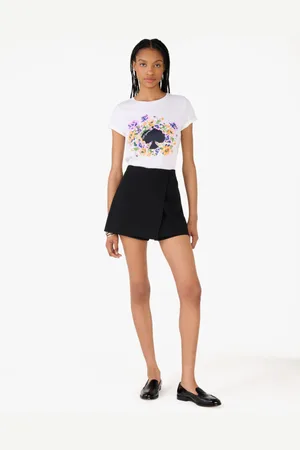 Kate Spade Womens Candied Flower Novelty Tee - - Size Large