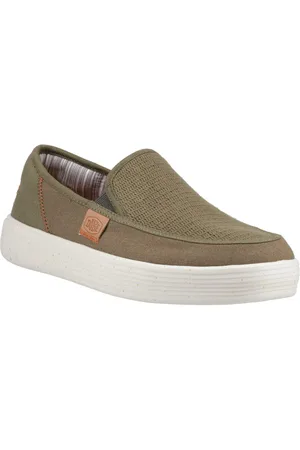 Hey dude Sunapee Coastline Cotton Blend Mens Loafers - Size UK 7