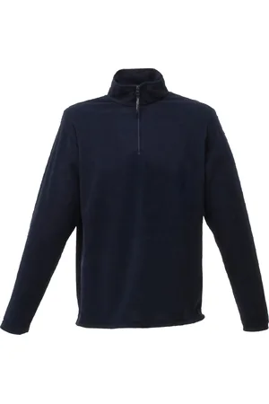 Regatta Mens Micro Zip Neck Fleece Top (170 GSM) (Dark ) - Size 2XL