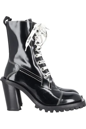 Acne Studios Pre-owned Womens Laced-Up Combat Boots in Patent Leather - Size EU 37