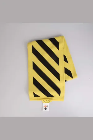 OFF-WHITE Boys Accessories Off White Juniors Arrow Diagonal Scarf in black Cotton - One Size