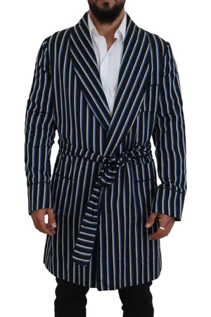 Dolce & Gabbana Mens Authentic Long Robe with Belted Closure - - Size IT 48 (Men