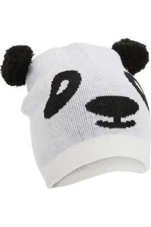 Floso Childrens/Kids Unisex Animal Design Winter Beanie Hat (Tiger, Panda, Bear, Dog) (Panda) - - One Size