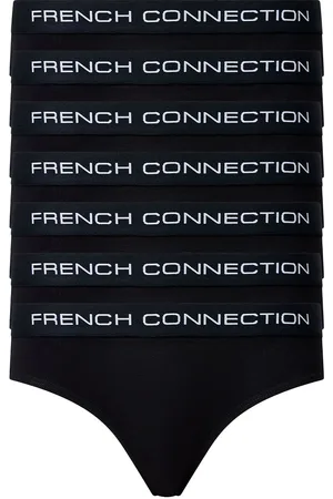 French Connection Womens 7 Pack Cotton Ladies Briefs - Size X-Small