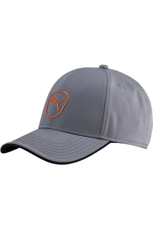 PUMA Mens DryCell Tech Cat Patch Grey Unisex Adjustable Golf Cap 053183 08 - - One Size