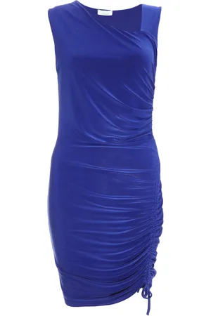 Quiz Womens Royal Ruched Bodycon Mini Dress - Size 10 UK